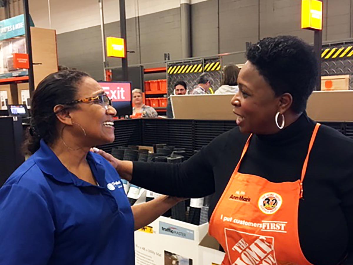 Luz Flores Impresses EVP Ann-Marie Campbell at The Home Depot