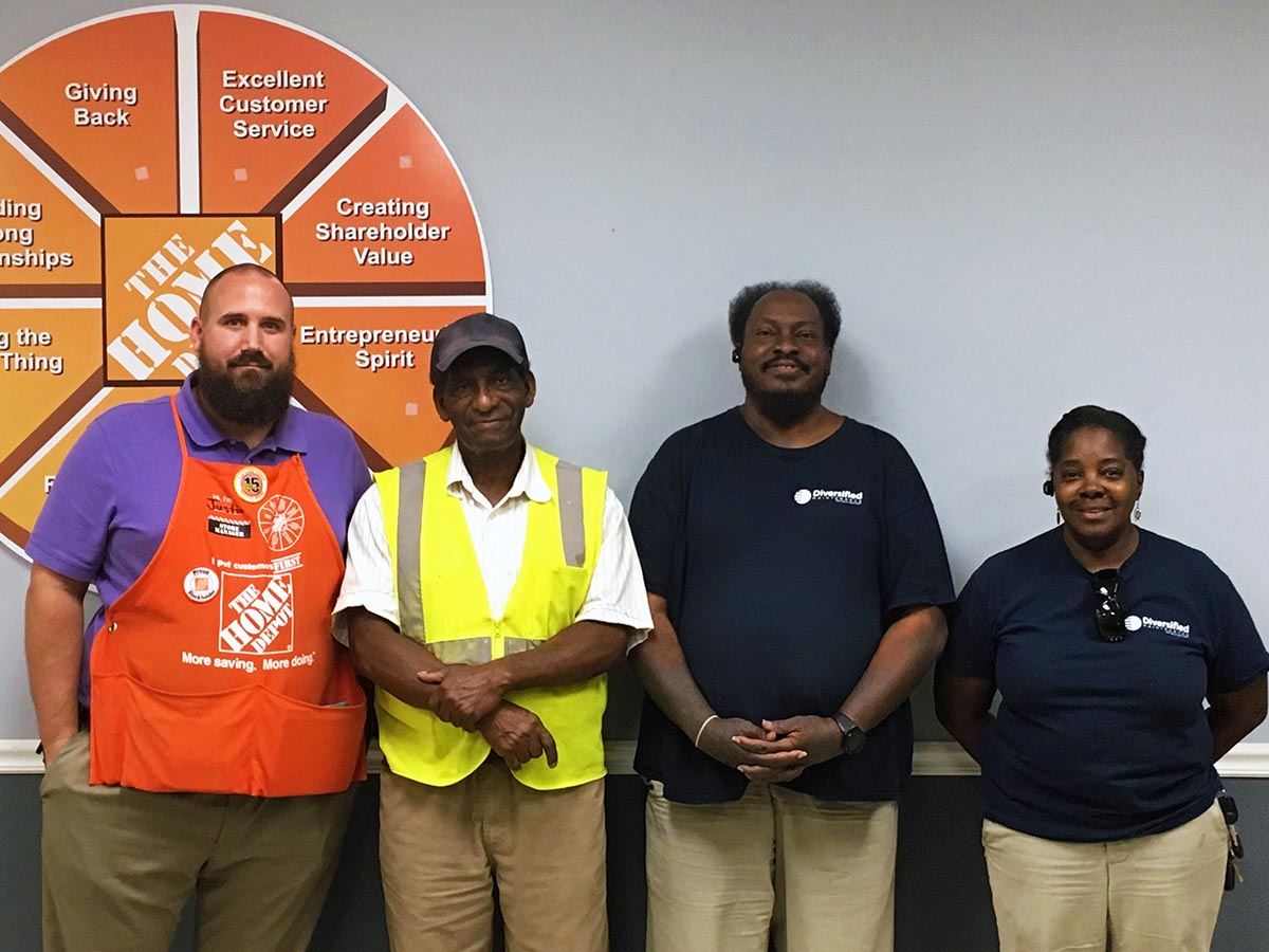 Obie Russell Presented Bravo Award at Home Depot