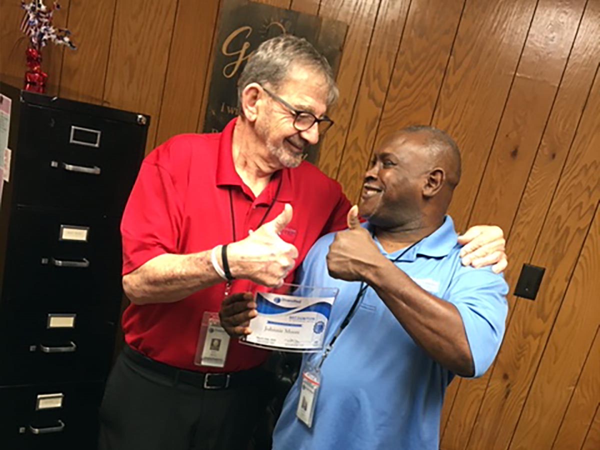 Johnnie Moore Receives 10-Year Service Award