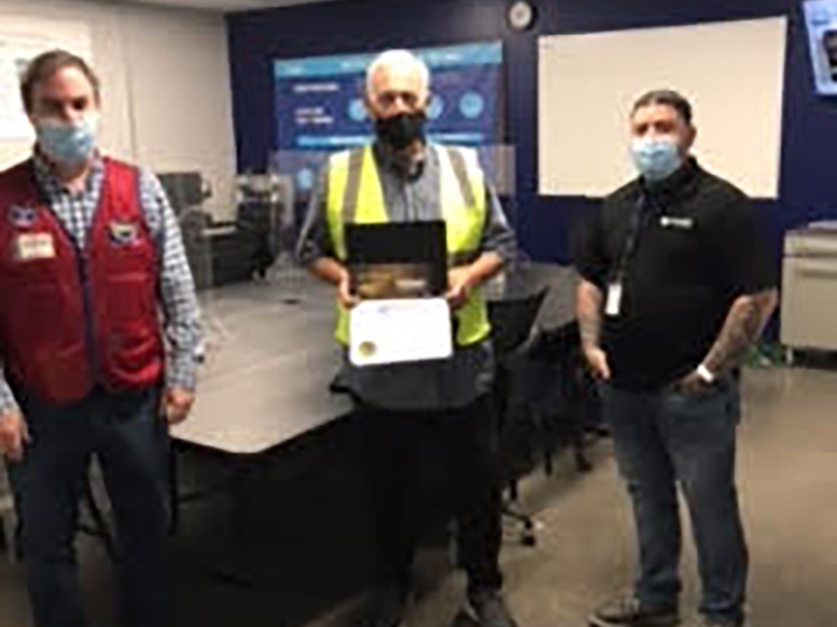 Jonnie Ard Awarded for Outstanding Performance