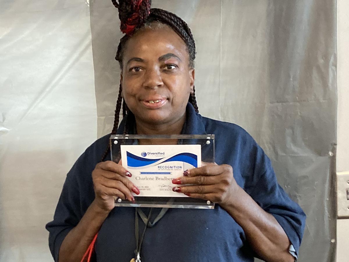 Charlene Bradberry Receives 10 Year Service Award