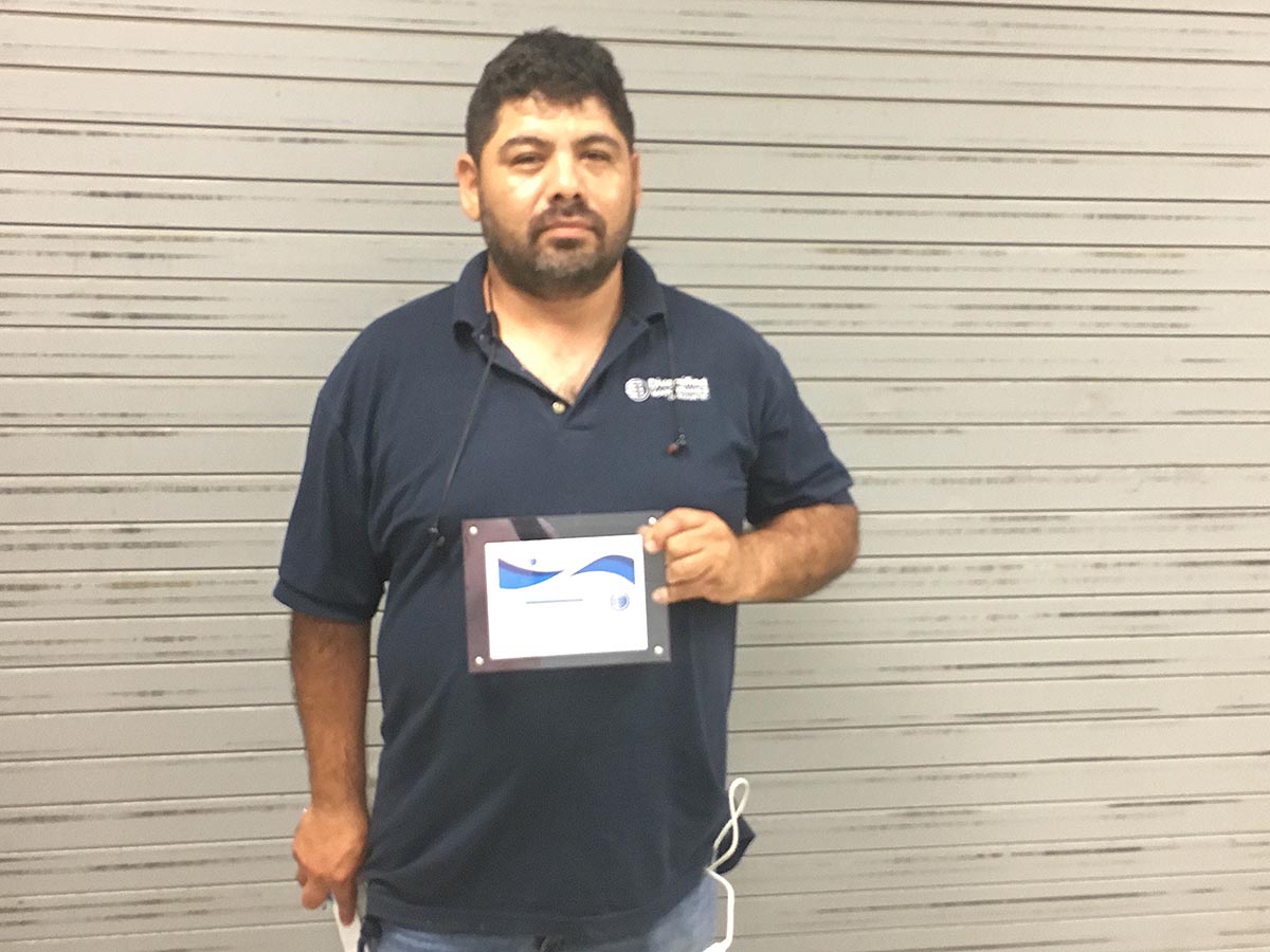 Arnold Castillo Presented with 15 Year Recognition